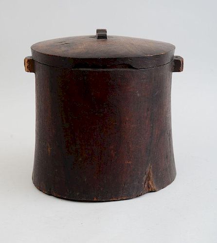 AMERICAN WALNUT LARGE JAR AND COVER