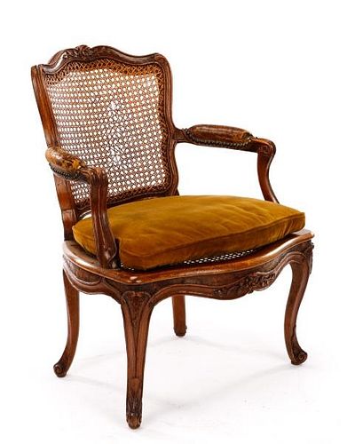 French Louis XV Period Beechwood Fauteuil