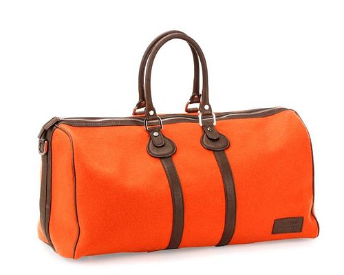 Fairchild Baldwin Orange Wool Bobby Duffle Bag