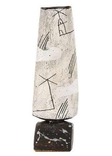John Maltby Modern Ceramic Vase, Signed