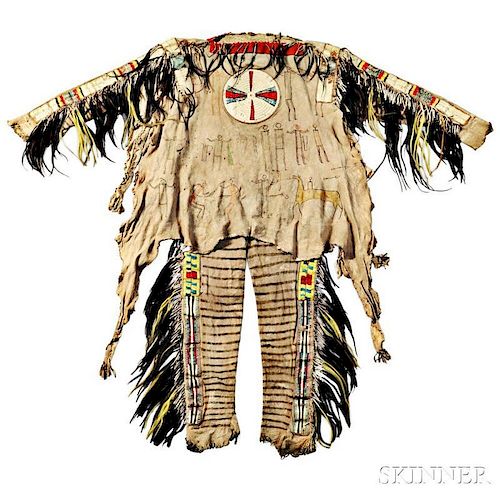 Rare and Important Blackfeet Chief's Shirt and Leggings