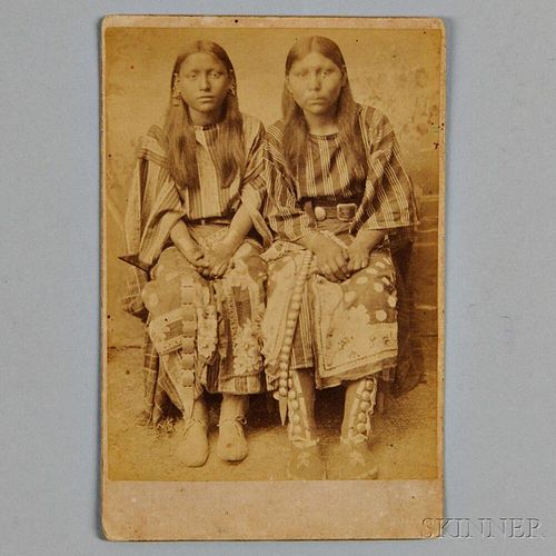Unmarked Cabinet Card of Two Southern Plains Women
