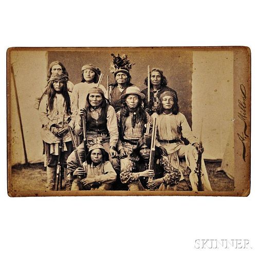 Photograph of Apache Scouts by A. Milland