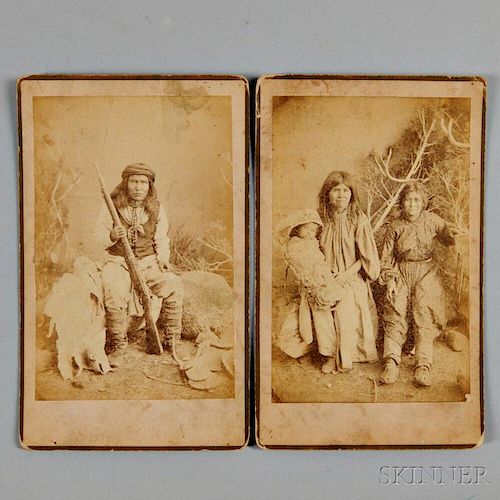 Two Photographs of Apache Indians