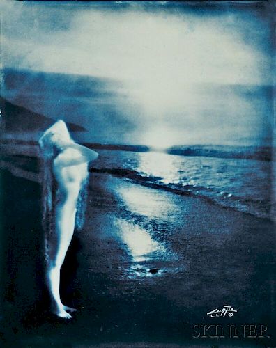 Blue-toned Photograph by Edward Curtis (1868-1952)