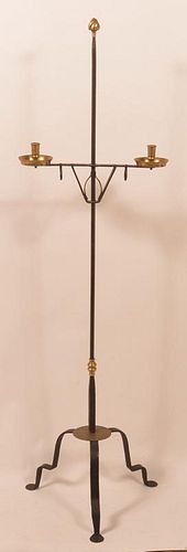 John AlGood Wrought Iron Floor Candle stand.