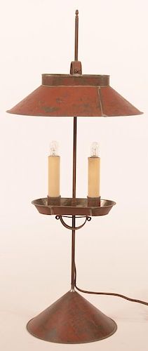 Jerry Martin Red Tin Student Lamp.