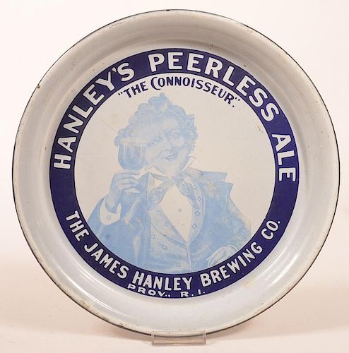 Hanley's Peerless Ale Porcelain Tray.