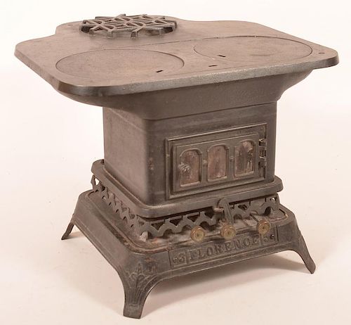 19 century cast iron miniature cook stove