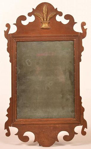 Chippendale Mahogany Framed Mirror.