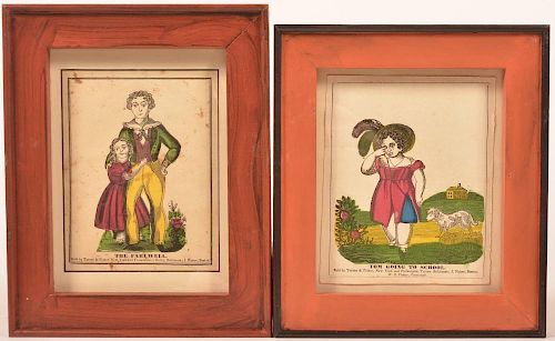 Two Early 19th Century Hand Colored Prints.