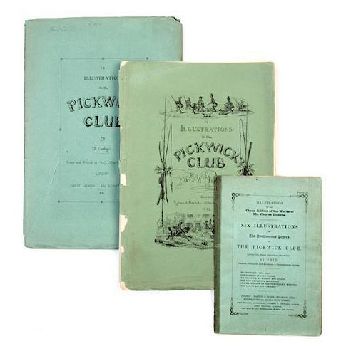 (DICKENS, CHARLES) PAILTHORPE, F.W. Three sets of engravings for "The Pickwick Club."