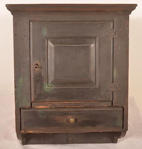 Early 19th Cent. PA Softwood Hanging Cupboard.