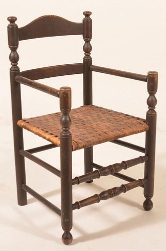 Early 19th Century Child's Ladder-back Armchair.