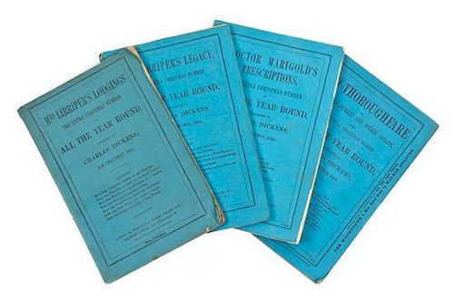 DICKENS, CHARLES. Four "Extra Christmas Number" issues. London, 1863-1867.