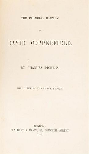 DICKENS, CHARLES. The Personal History of David Copperfield. London, 1850. First edition.