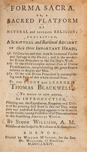 (EARLY AMERICAN IMPRINT, SERMONS) A group of 5.