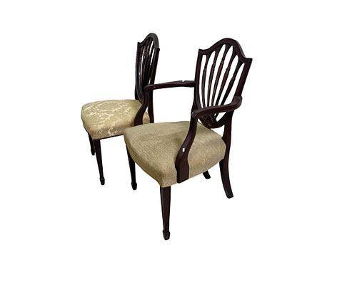 DINING SIDE CHAIR AND ARMCHAIR