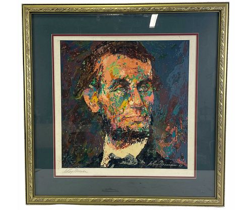 LEROY NEIMAN ABRAHAM LINCOLN SERIAGRAPH SIGNED