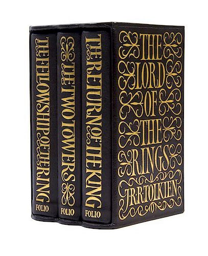 (FOLIO SOCIETY) TOLKIEN, J.R.R. The Lord of the Rings Trilogy. London, 1977. 3 vols. Limited edition.
