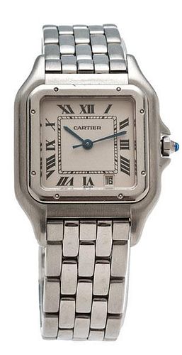 Cartier Santos Panthere in Stainless Steel 