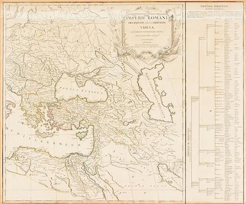 * (MAP) BRUE, A.E. Imperii Romani occidentis scilicet et orientis... Paris, 1825.