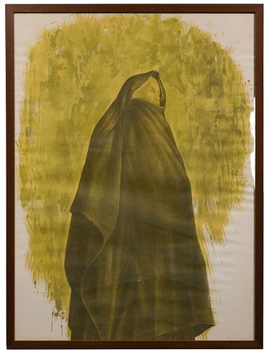 Charles White (American, 1918-1979) 'Exodus II' Color Lithograph on Rives BFK Paper
