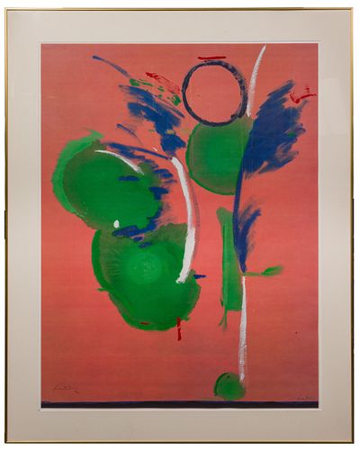 Helen Frankenthaler (American, 1928-2011) 'Mary Mary' Color Screenprint / Offset Lithograph