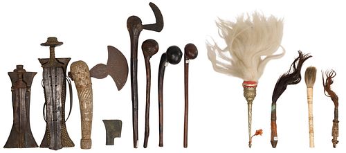 African Weapon and Fly Whisk Assortment