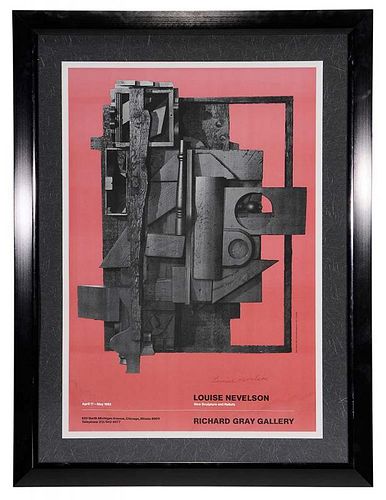 Louise Nevelson Exhibition Poster