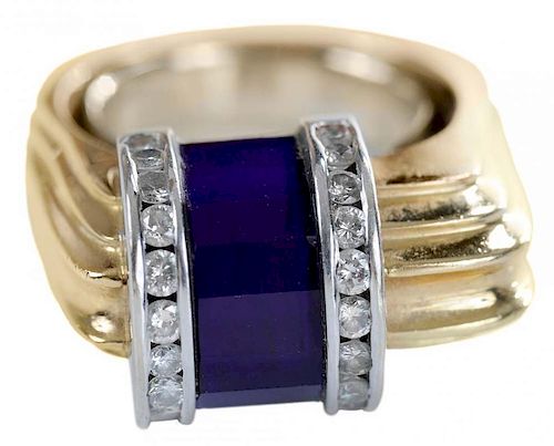 Gold and Amethyst Ring