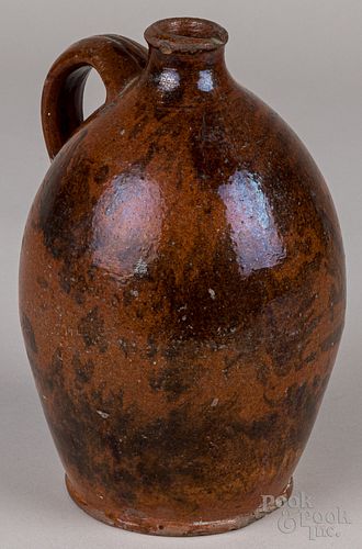 Pennsylvania redware jug, 19th c.