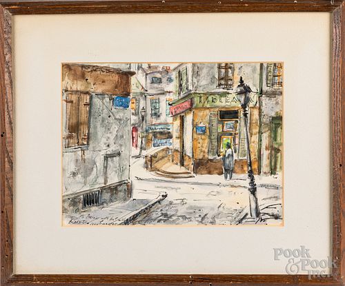 Henry Martin Gasser, Parisian street scene