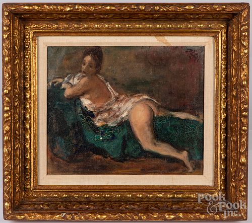 Robert J. Phillips, oil titled Romantic Nude