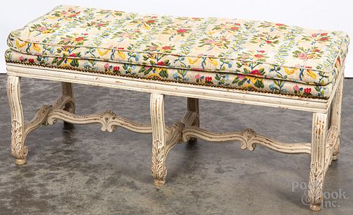 Painted French bench