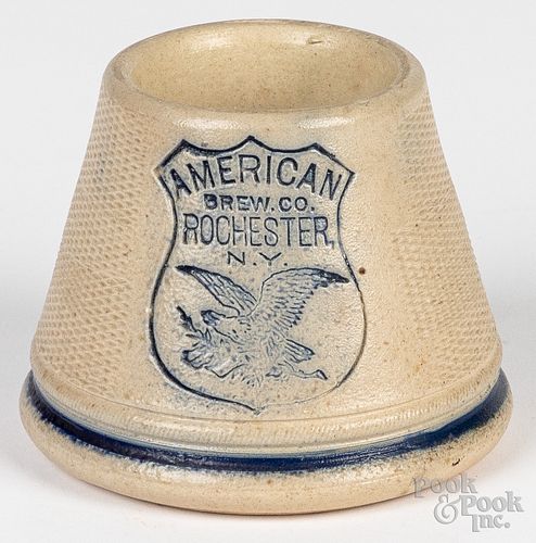 American Brew Co., NY stoneware match holder