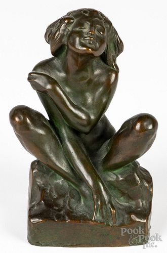 Roman Bronze Works of a nude woman
