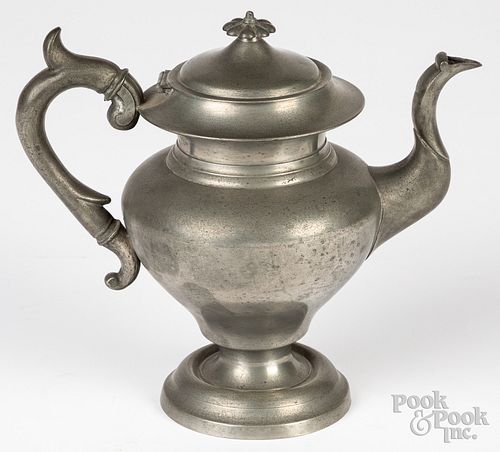 Malden, Massachusetts pewter teapot