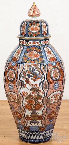 Imari porcelain palace vase