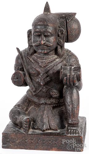 Carved Hindu figure