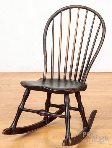 Pennsylvania hoopback Windsor rocking chair