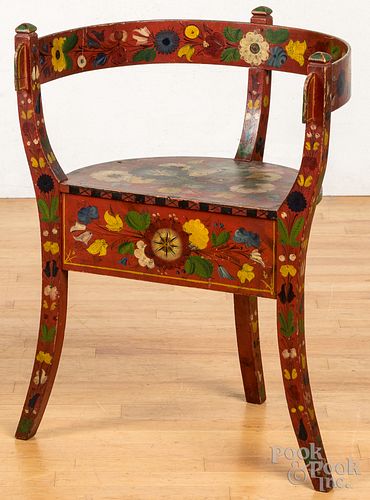 Scandinavian painted side chair, late 19th c.