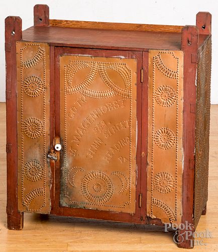 Painted hanging pie safe, 19th c.