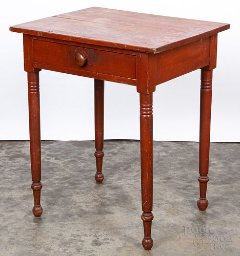 Pennsylvania painted one drawer stand, 19th c.