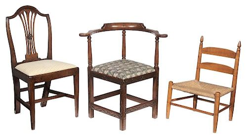 Group of Three Period Chairs