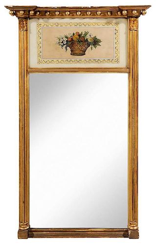 Labeled Federal Parcel Gilt Mirror