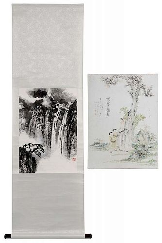 Chinese Porcelain Enameled Plaque,