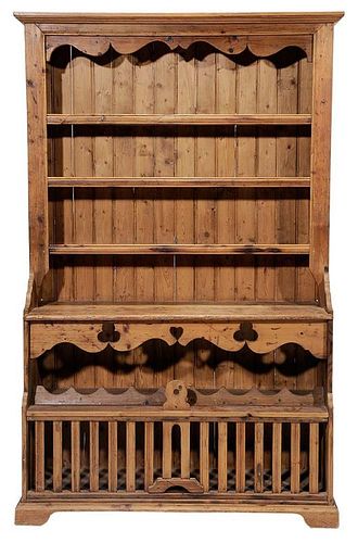 English Pickled Pine Country Dresser