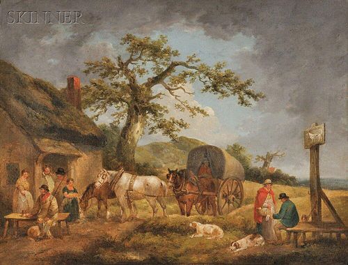 George Morland (British, 1763-1804)      The Spotted Dog