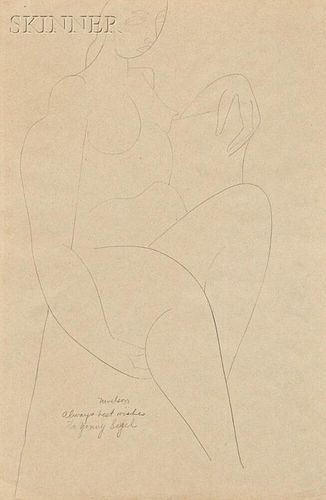Louise Berlianwsky Nevelson (1899-1988)      Woman Figure Study